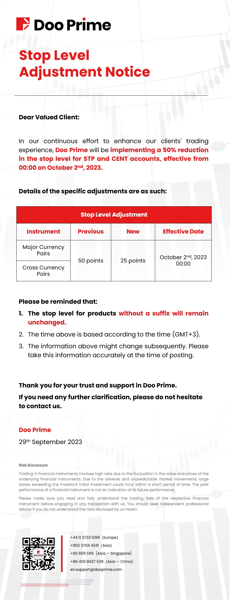 美港股及股票指数​股息分派通知